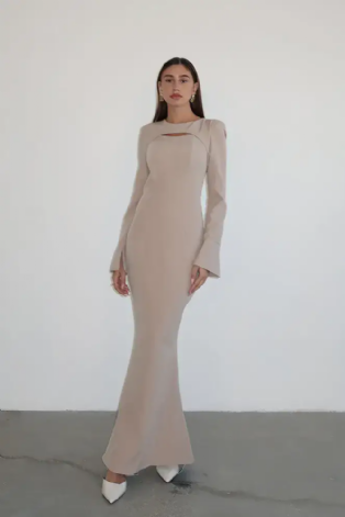 שמלת לורן קרם