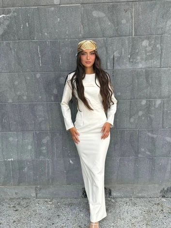 שמלת אביגיל שמנת