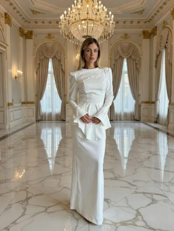 שמלת מונקו לבן