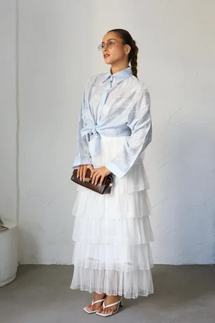 חולצת אדל תכלת